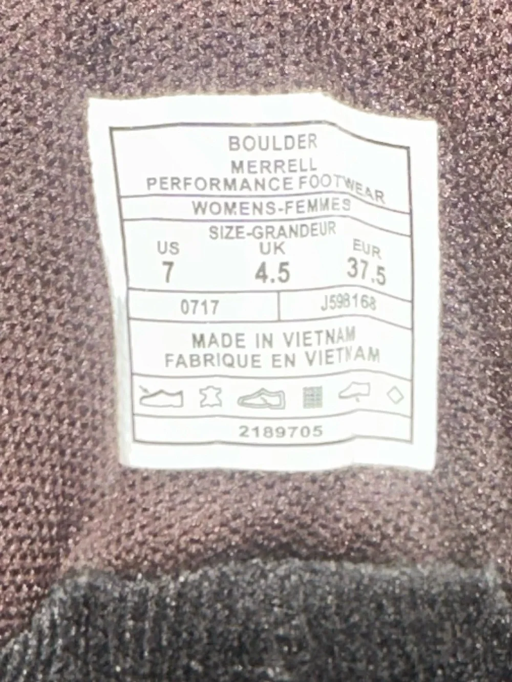 Merrell Women’s Taupe Hiking Boots with Pink Laces
